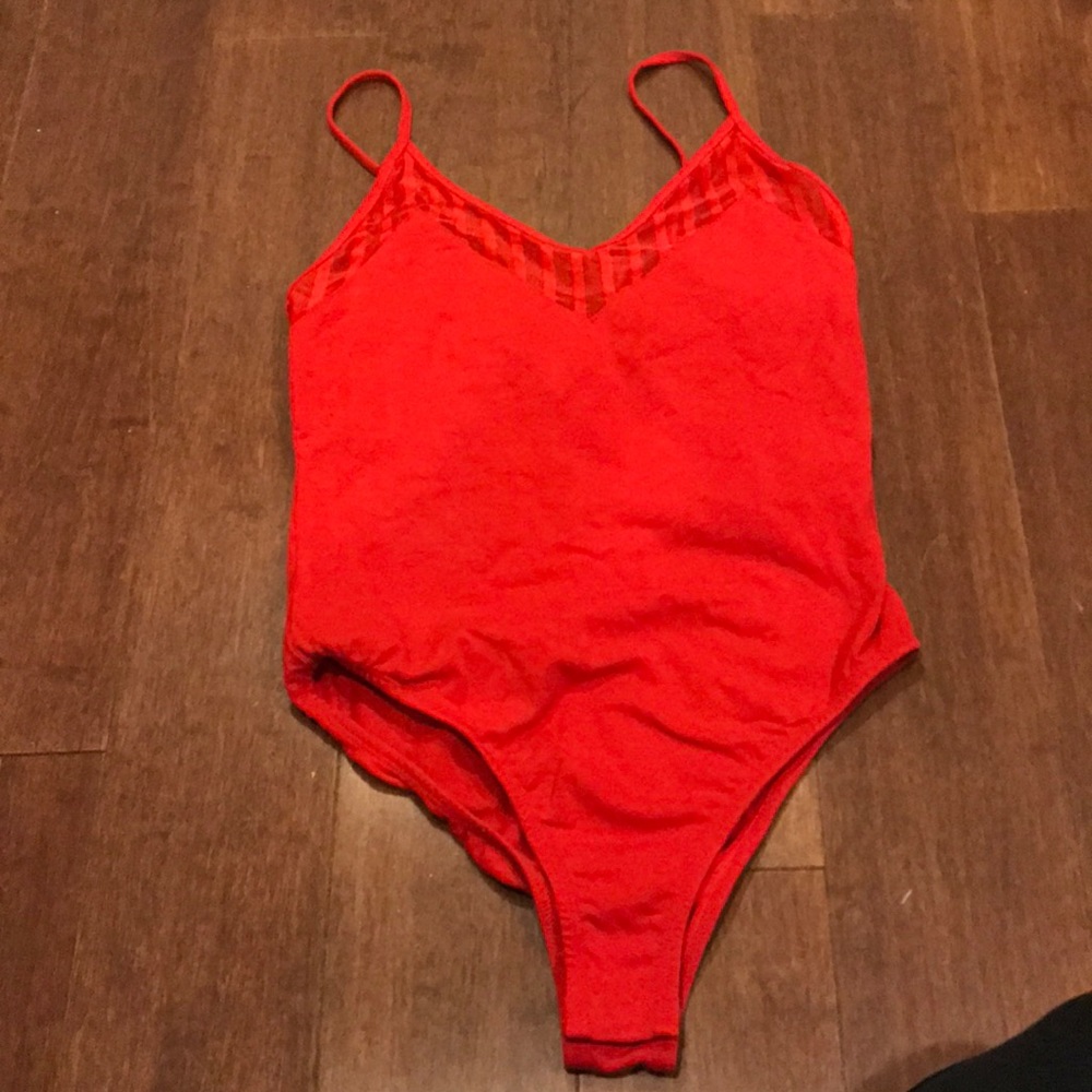 Red bodysuit
